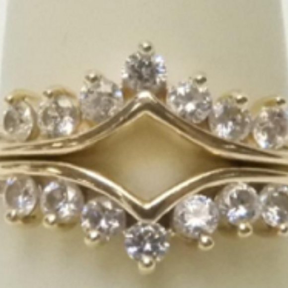 14K SOLID Yellow GOLD Ring Guard / Enhancers - Picture 13 of 17